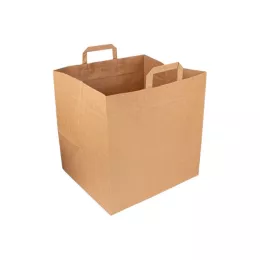 Sacs à pizza kraft 36+31x36cm  110gr/m2